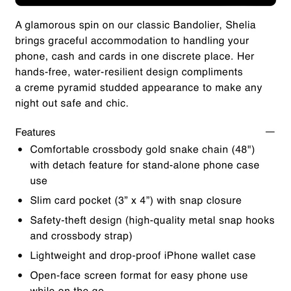 NWT iPhone 13 Pro Bandolier Crossbody Case - Picture 10 of 13